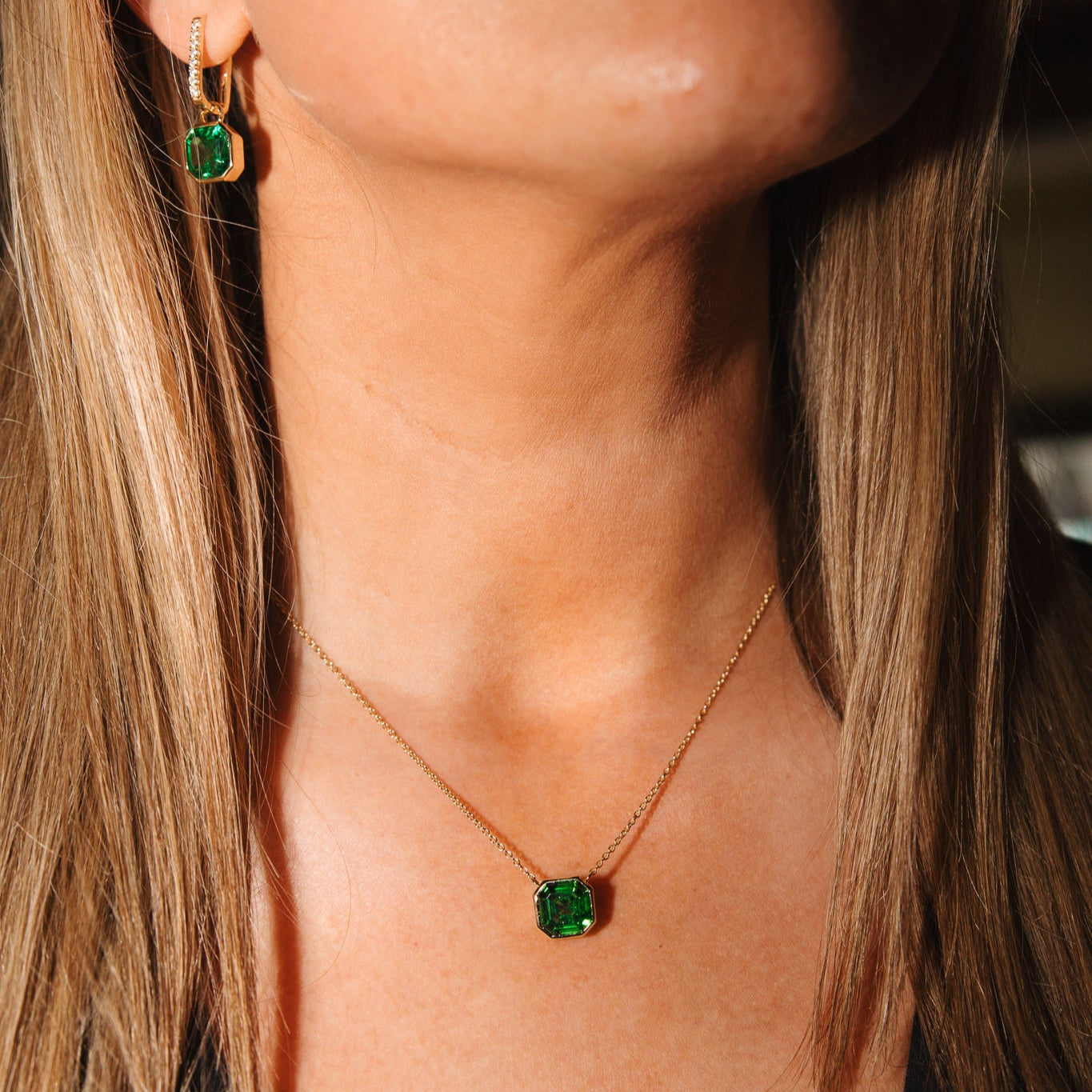 Luxe Asscher Necklace