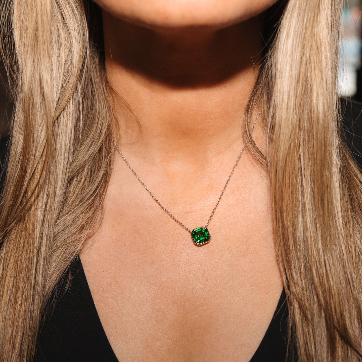 Luxe Asscher Necklace