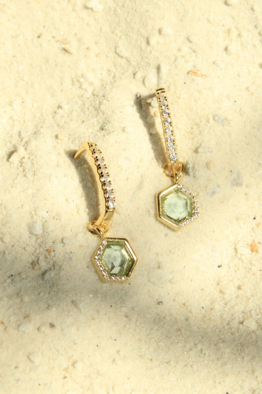 Stardust Charm Hoops