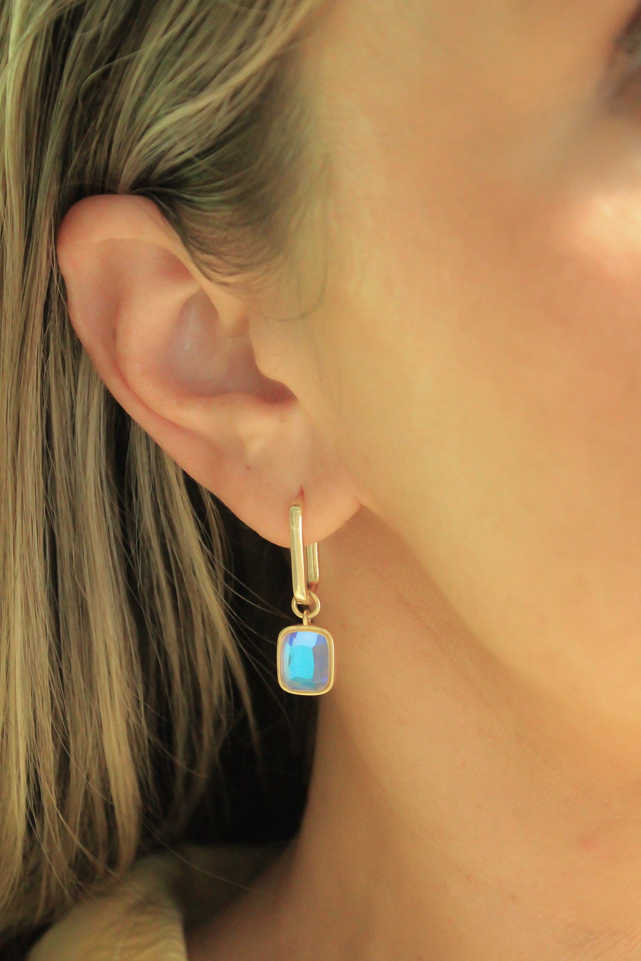 Cushion Cut Charm in Angel Aura Quartz