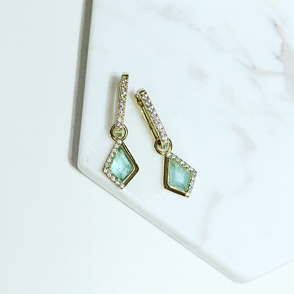 Kite Hoops in Sea Glass