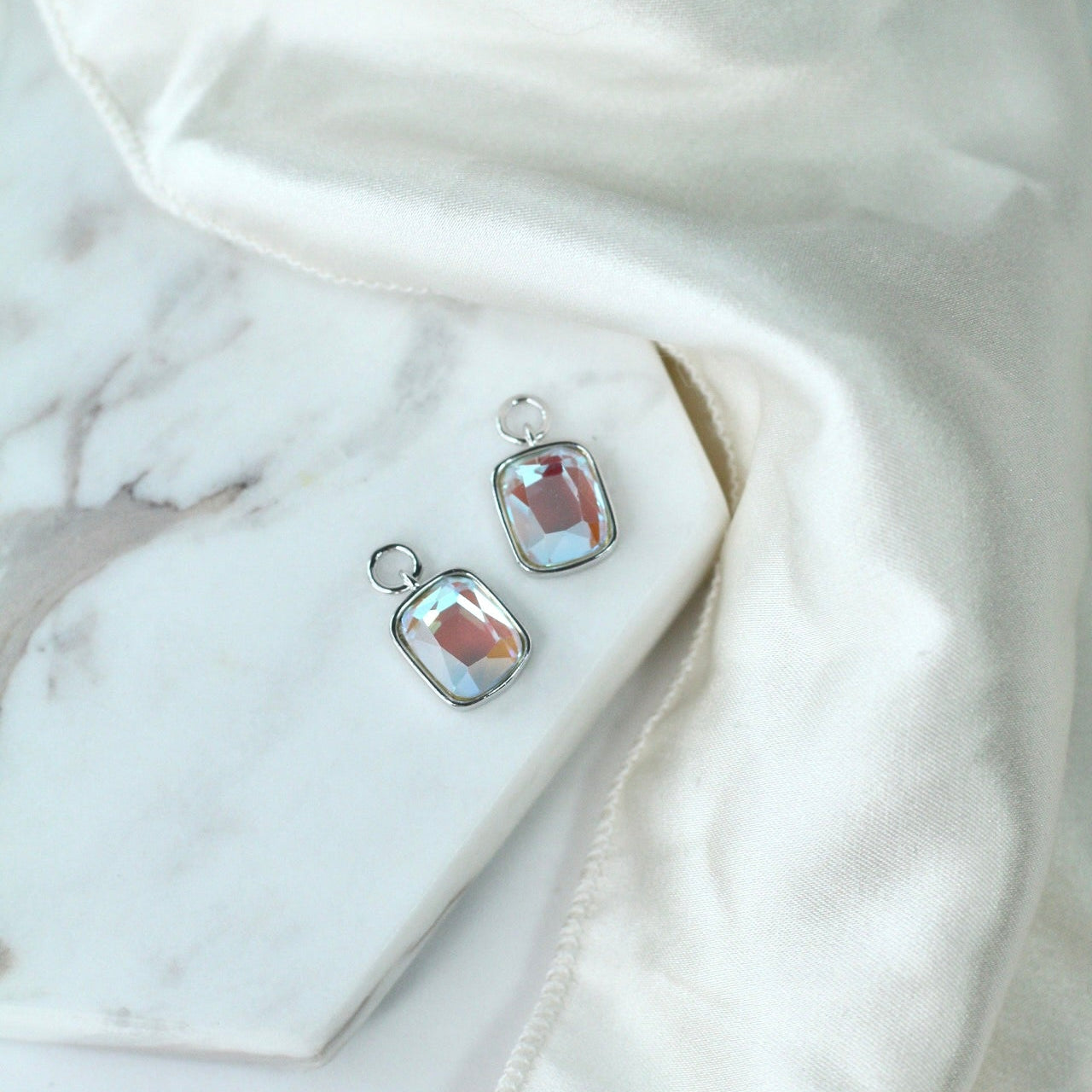 Cushion Charm in Angel Aura Quartz