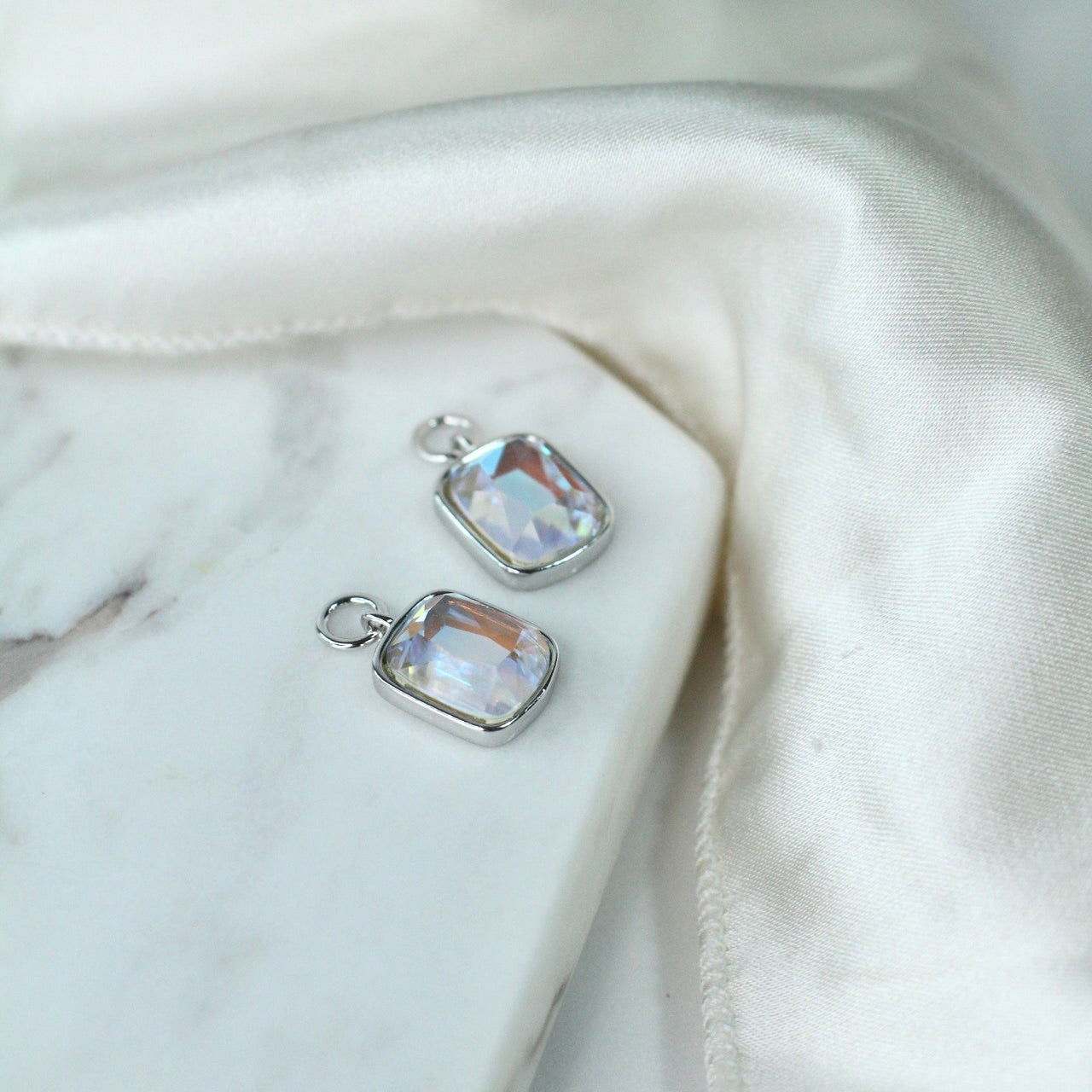 Cushion Charm in Angel Aura Quartz