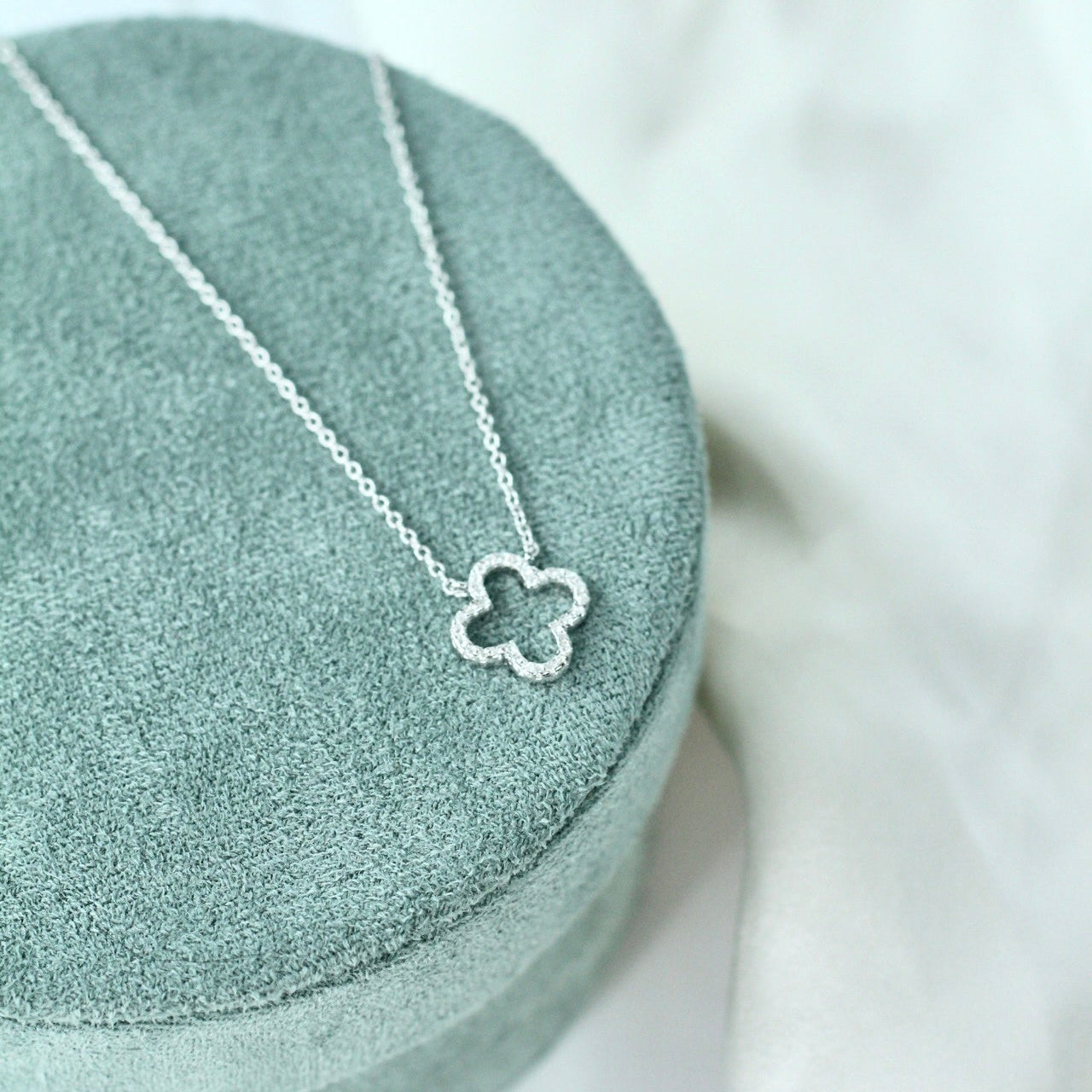 Pavé Clover Necklace