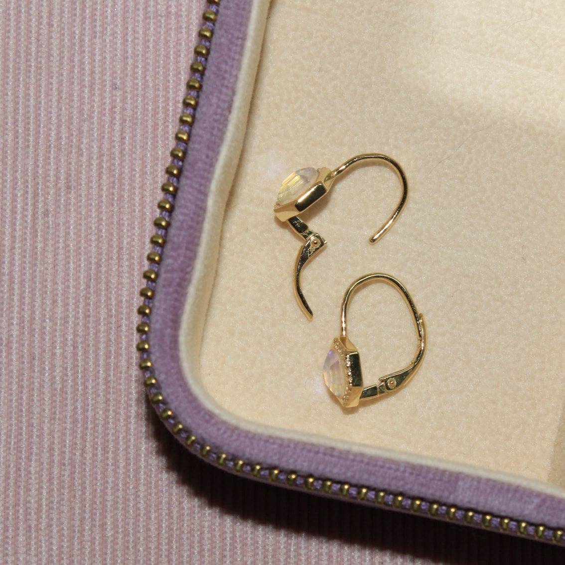 Stardust Leverback Earrings