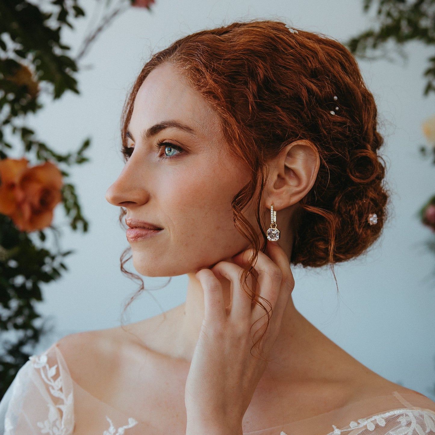 Luxe Asscher Hoops
