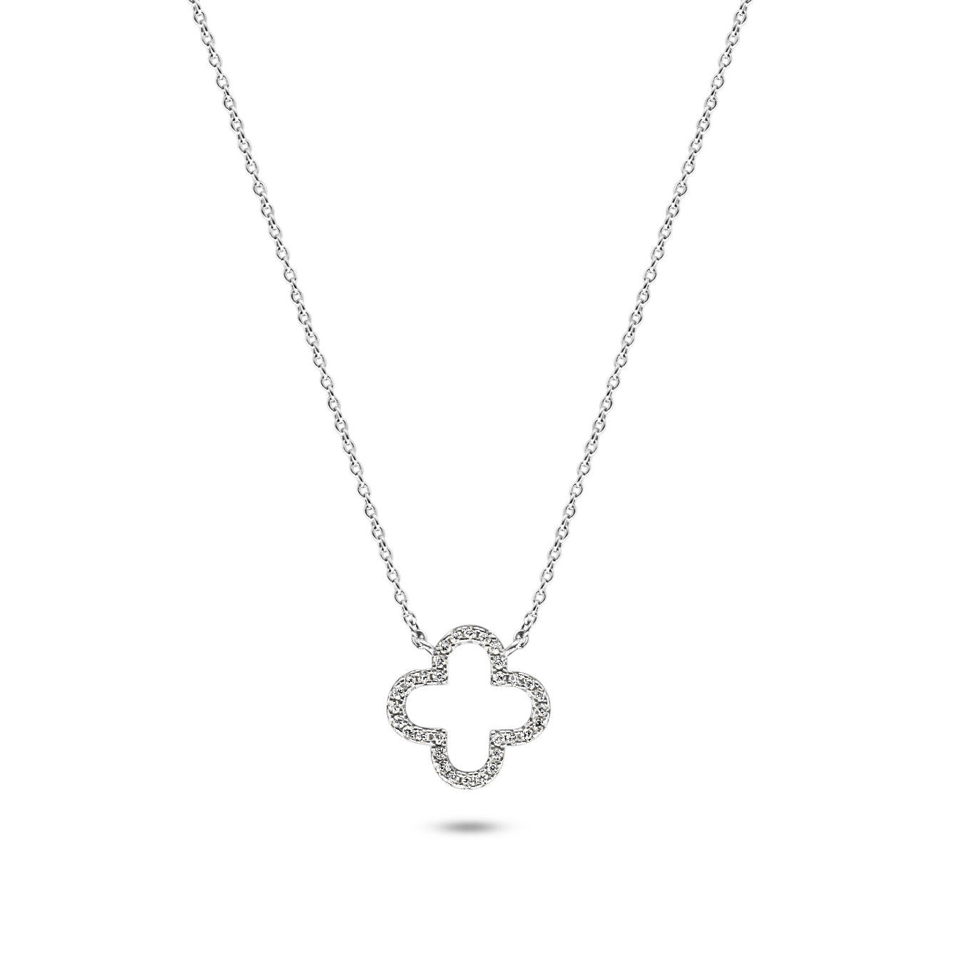 Pavé Clover Necklace