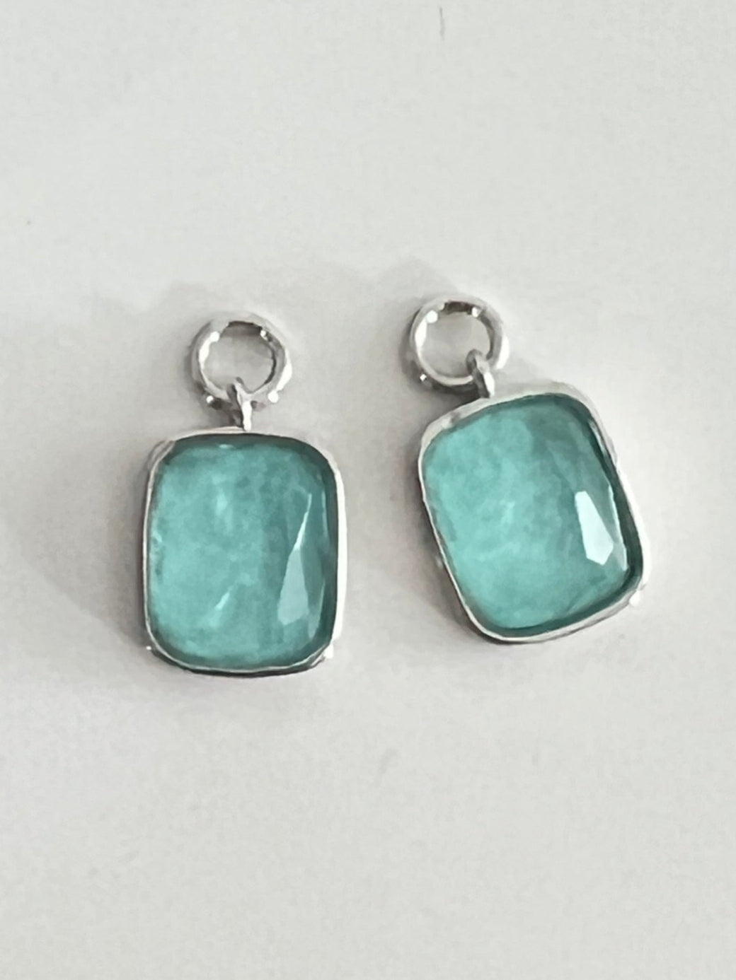 Cushion Cut Charm in Sea Glass