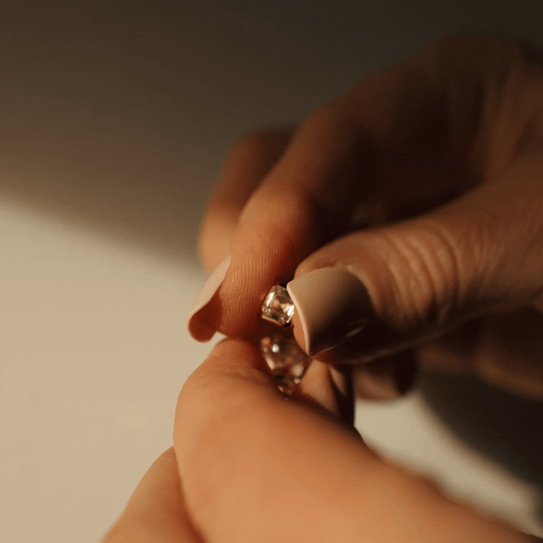 Luxe Asscher Studs