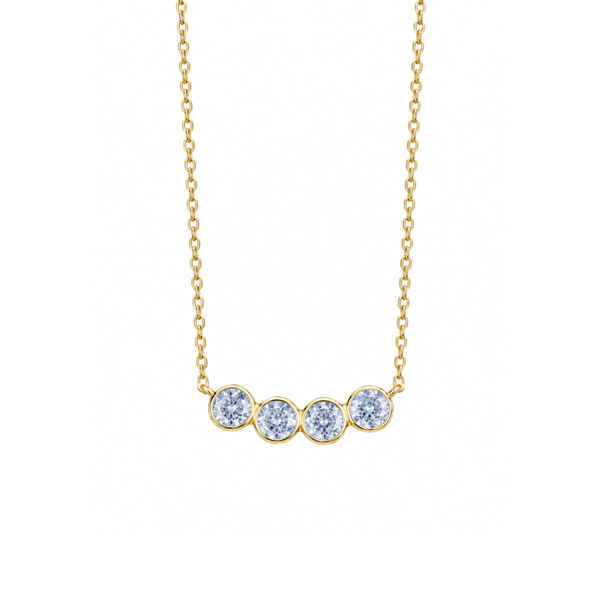 Chloe Bezel Layering Necklace