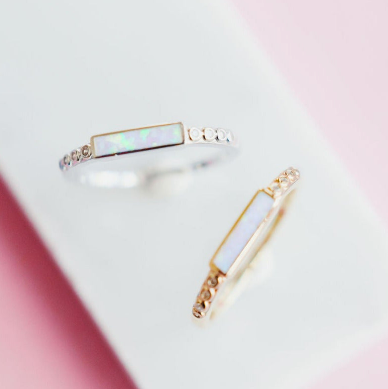 Opal Mini Bar Ring
