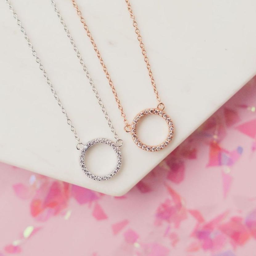 Slim Circle Necklace Necklaces Chloe + Lois