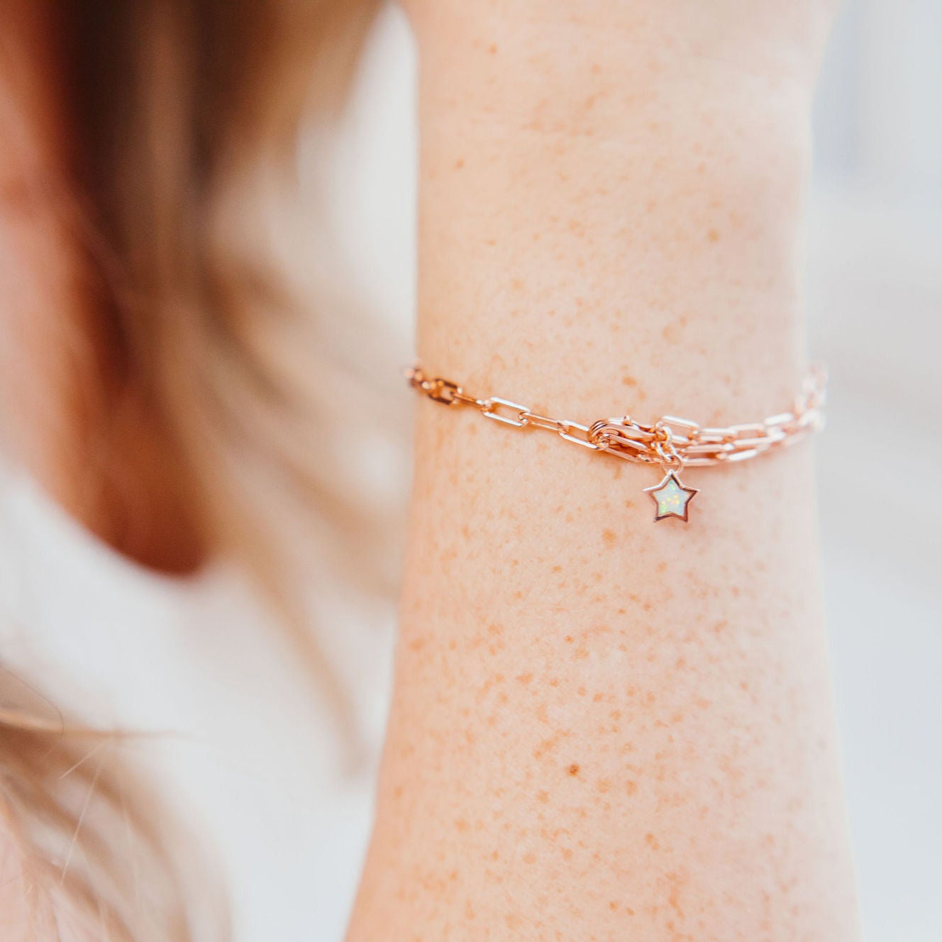 Glitter Link Bracelet