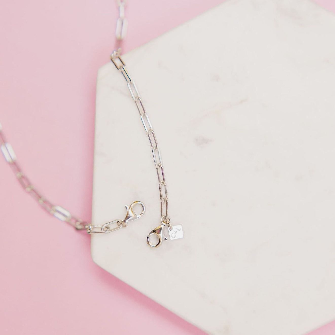 Glitter Link Necklace
