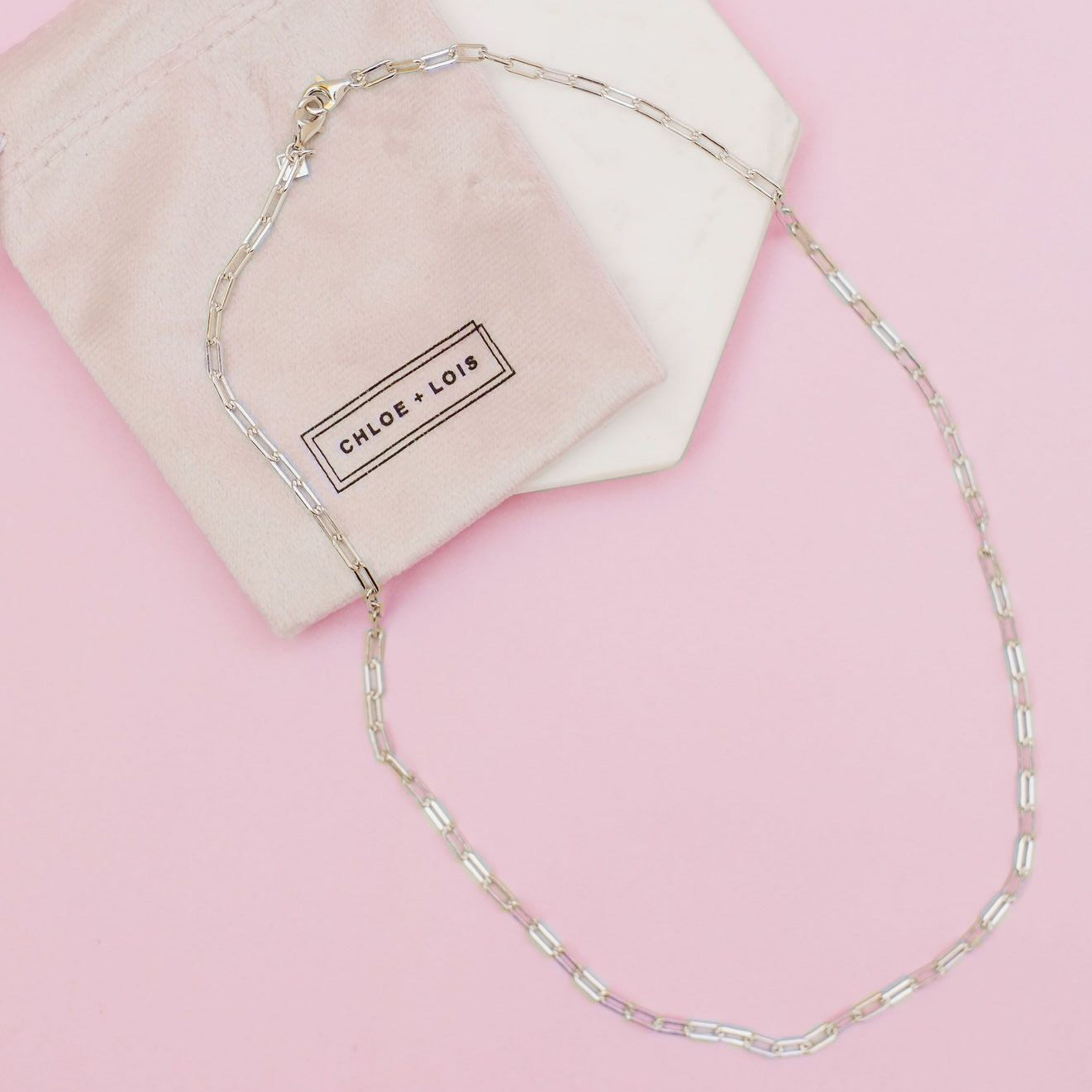 Glitter Link Necklace