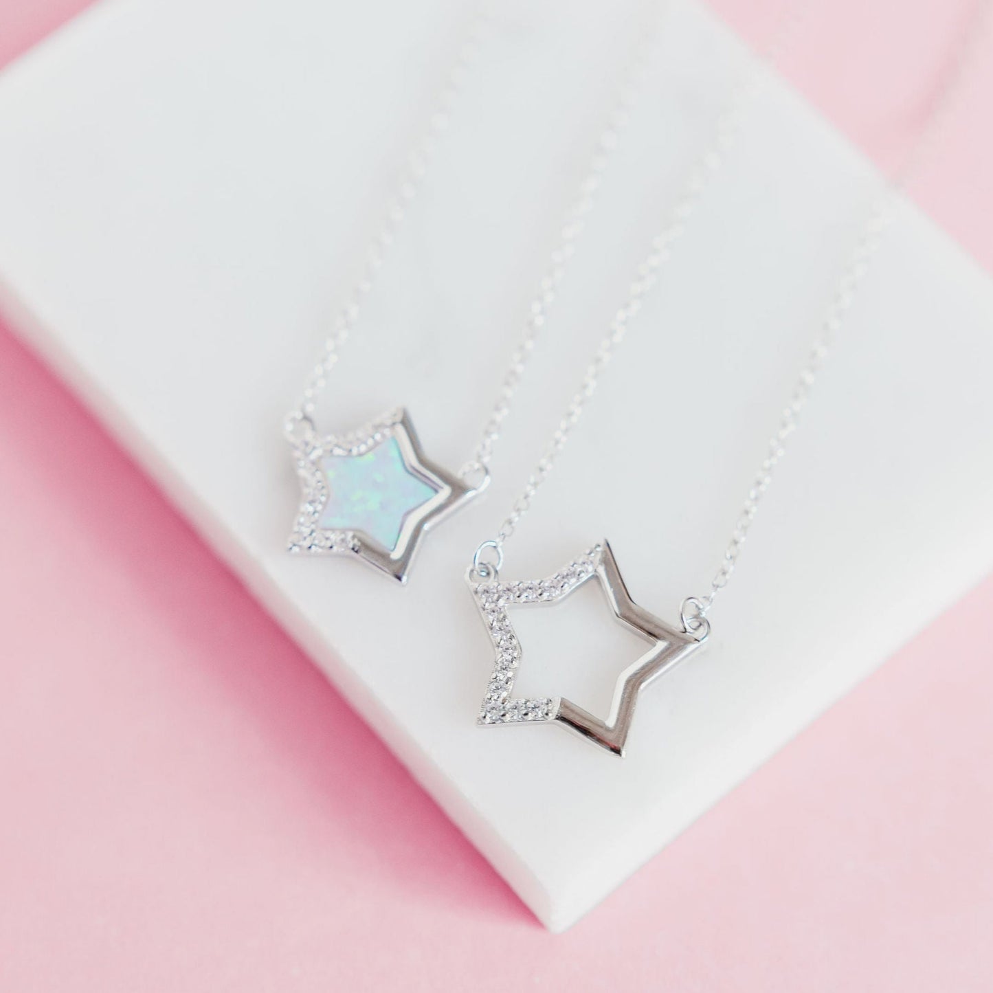 Stardust Pavé Star Necklace