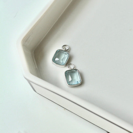 Cushion Charm in Aquamarine