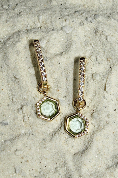 Stardust Charm Hoops
