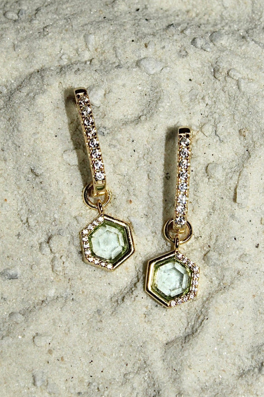 Stardust Charm Hoops