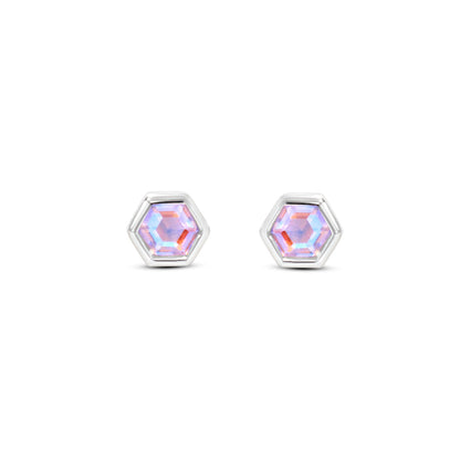 Mini Hex Stud Earrings