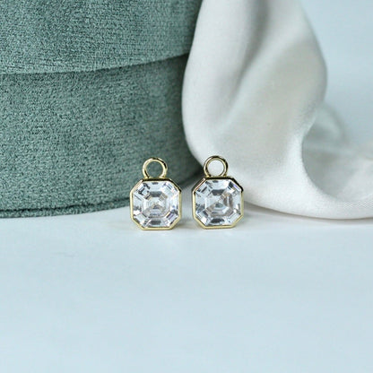 Asscher Hoop Charms