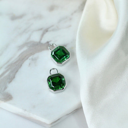 Asscher Hoop Charms