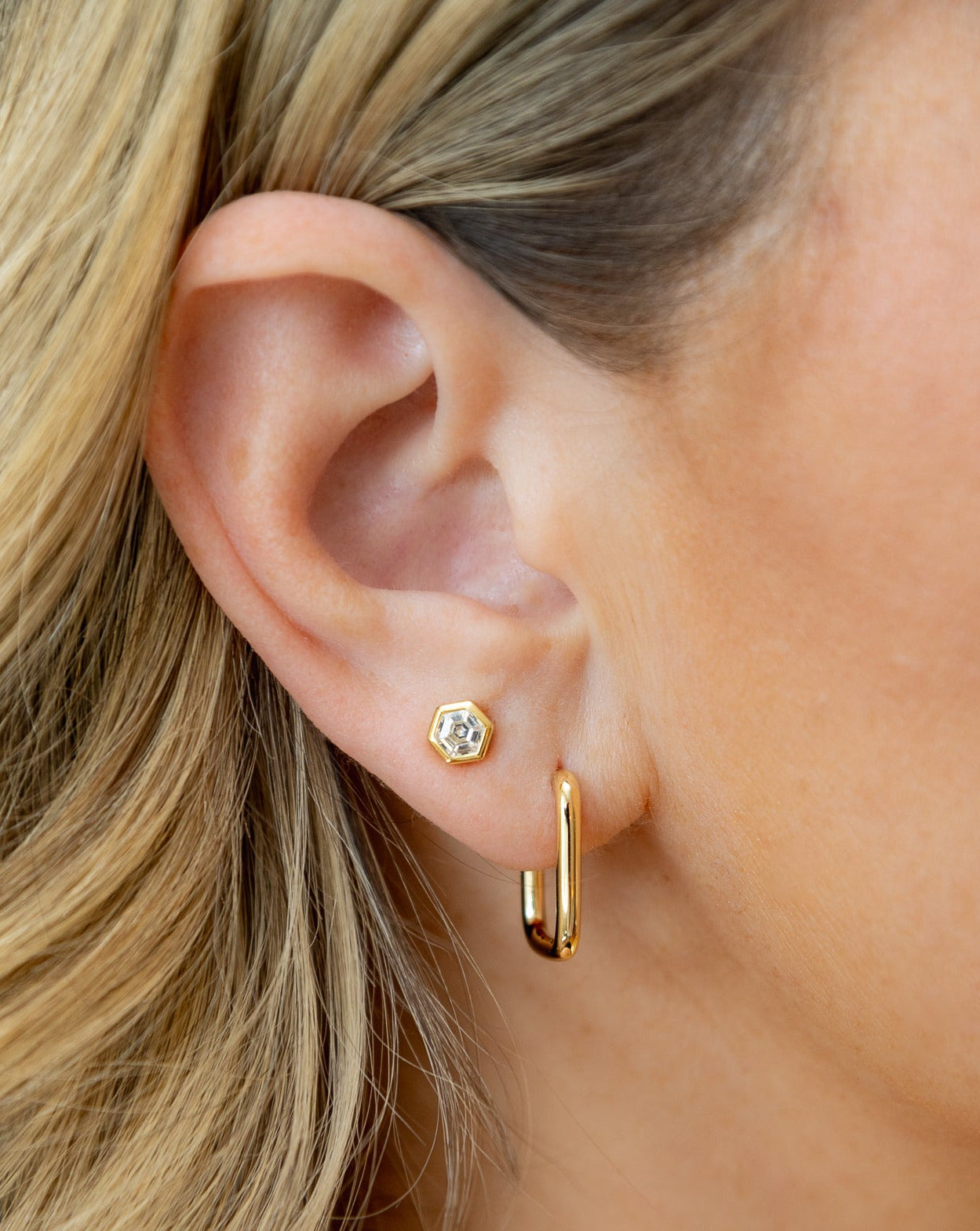 Chloe + Lois Bubble Hoop Earring in 14K Gold