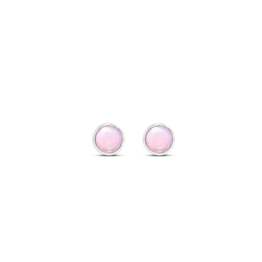 Cotton Candy Opal Glow Dot Studs