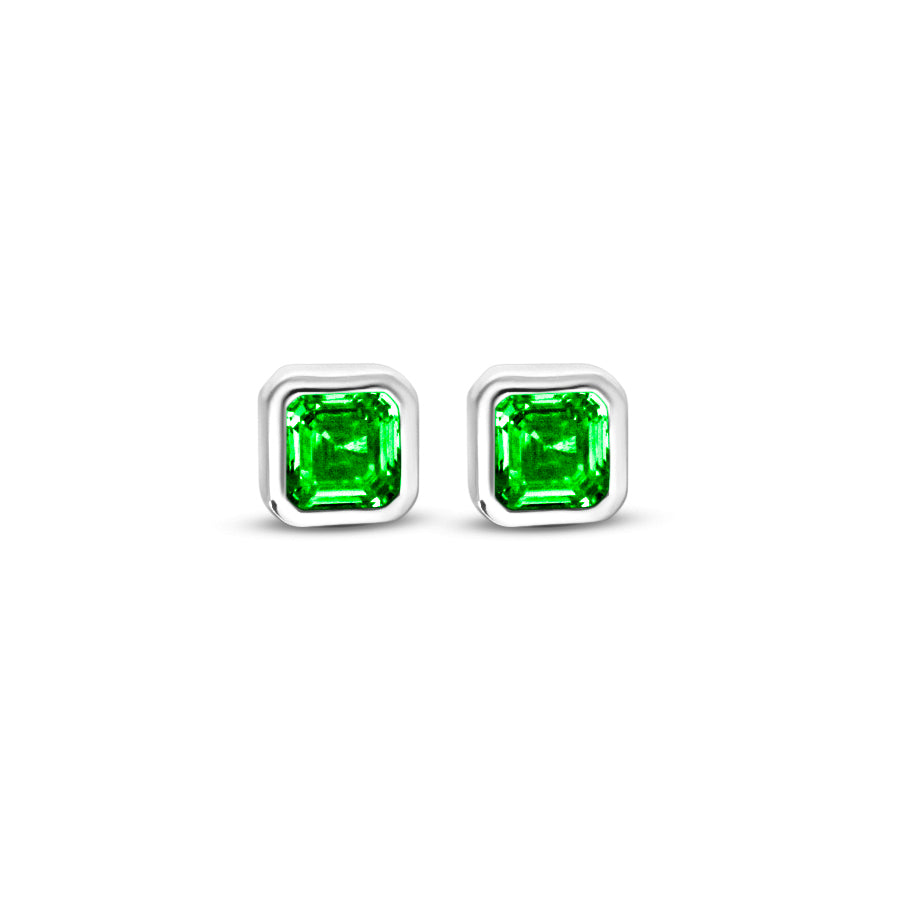 Asscher Studs