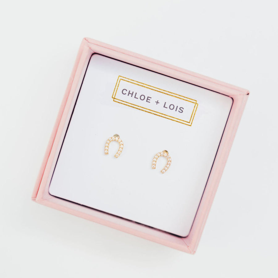 Chloe + Lois Horseshoe Stud Earrings