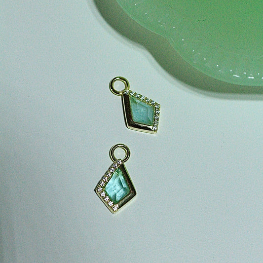 Kite Charm in Sea Glass