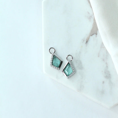 Kite Charm in Sea Glass