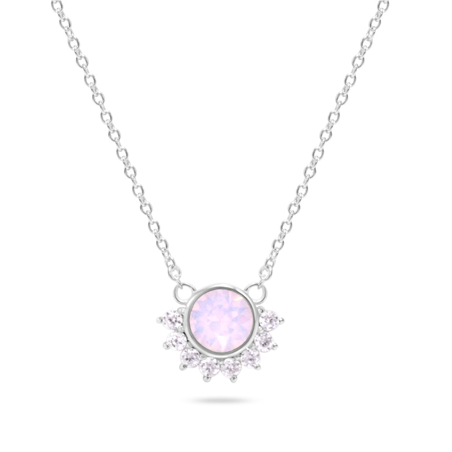 Lois Necklace in Pink Swarovski