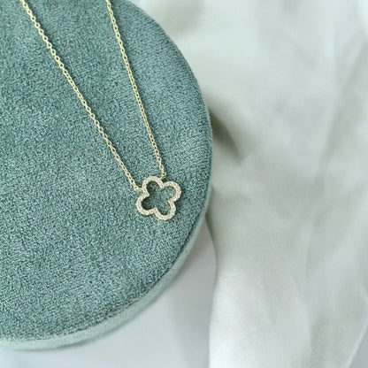 Pavé Clover Necklace