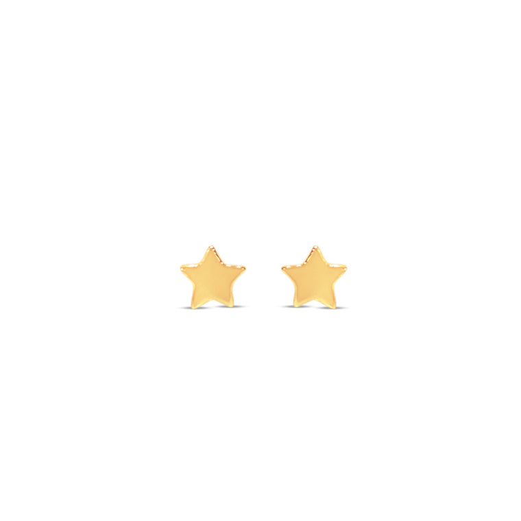 CHLOE + LOIS 14K gold star earrings