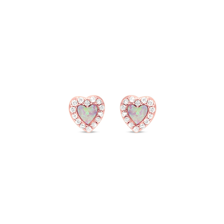 Opal Sweetheart Studs