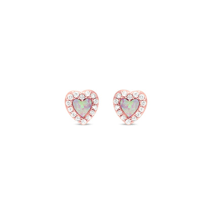 Opal Sweetheart Studs