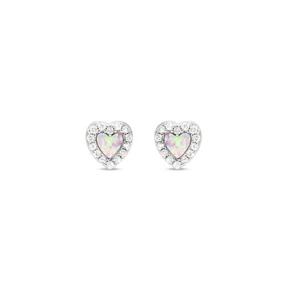 Opal Sweetheart Studs