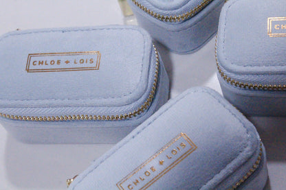 Blue Travel Jewelry Box by Chloe + Lois