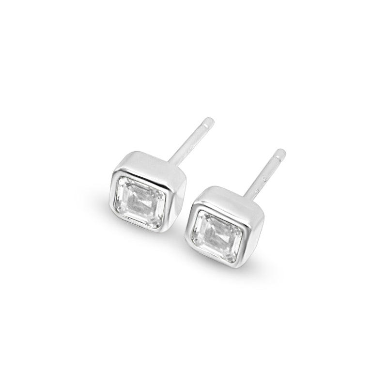 Asscher Studs