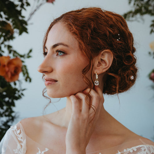 Luxe Asscher Hoops