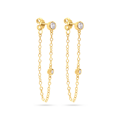 Luxe Ear Chain Studs