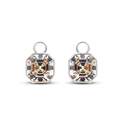 Asscher Hoop Charms