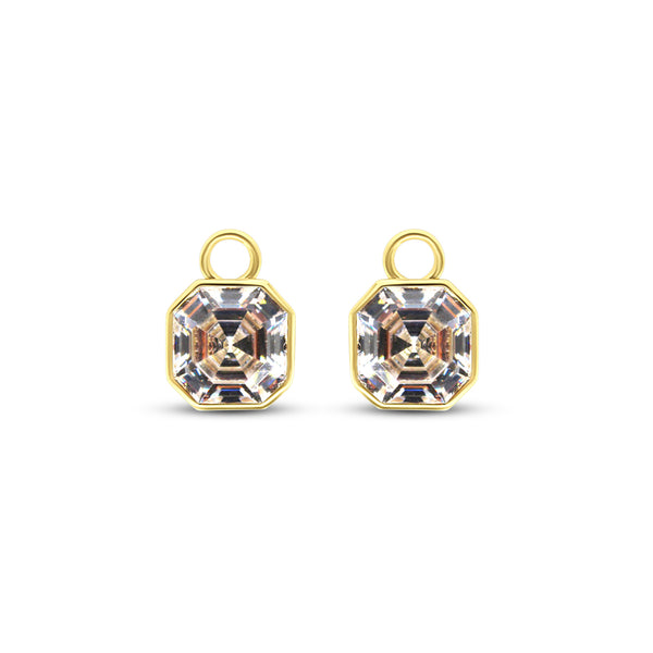 Asscher Hoop Charms