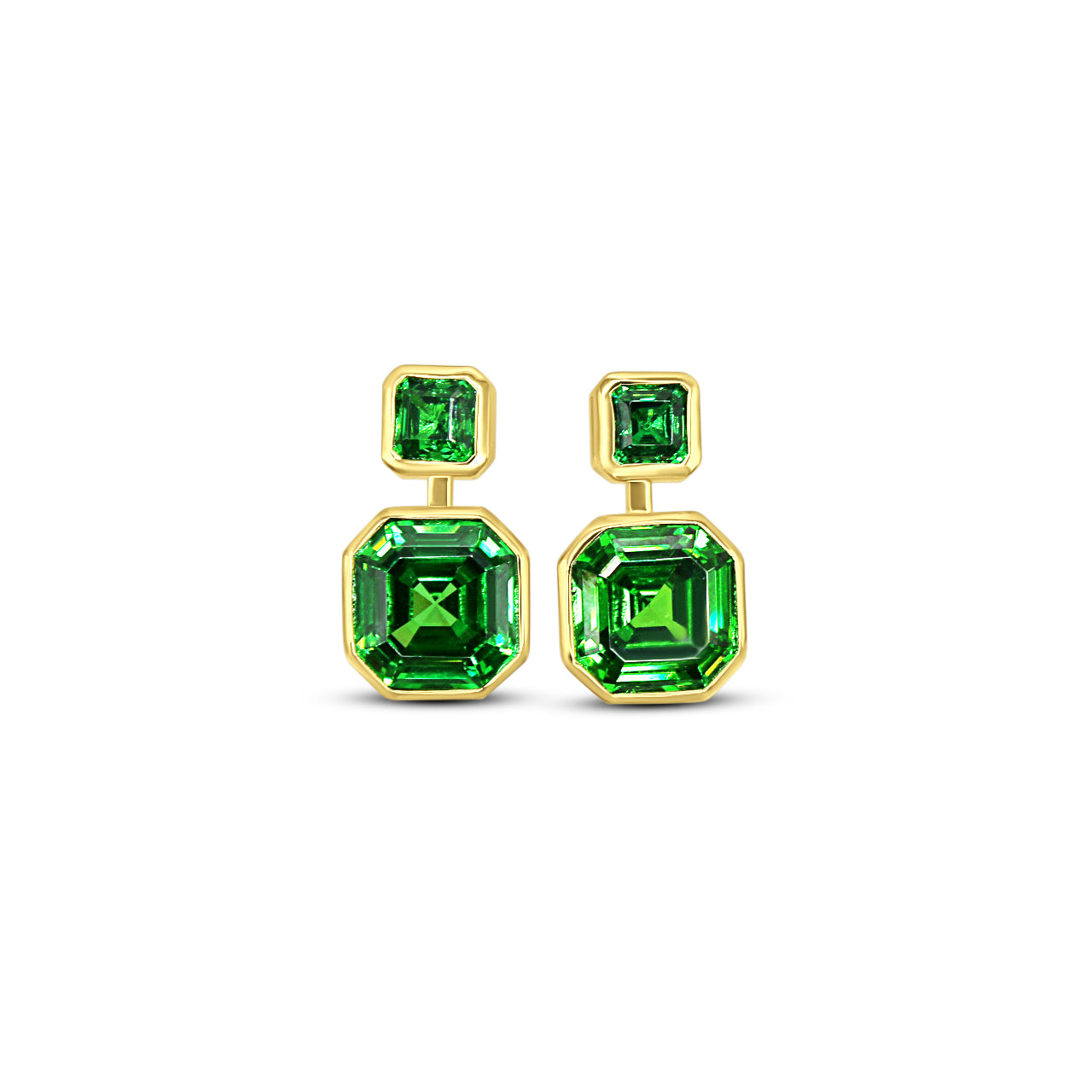 Luxe Asscher Studs