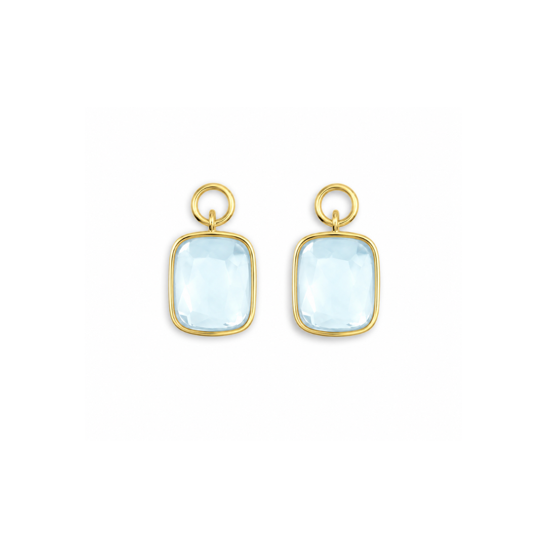 Cushion Charm in Aquamarine