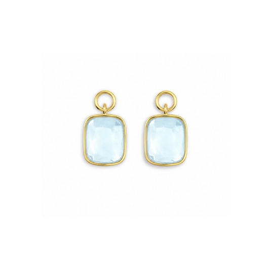 Cushion Charm in Aquamarine