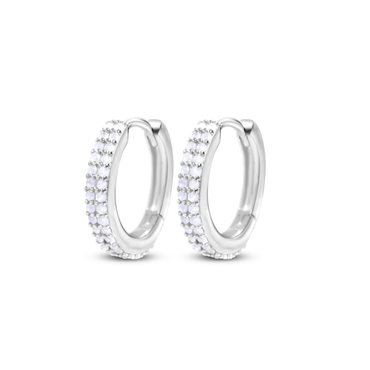 Double Pavé Hoops