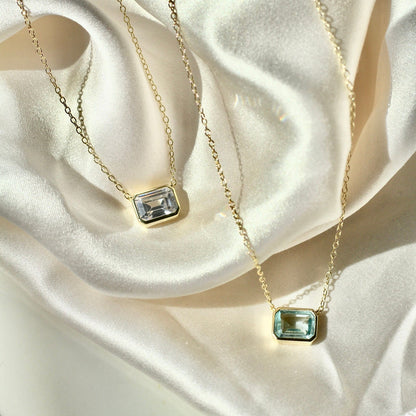 East West Mini Cushion Necklace