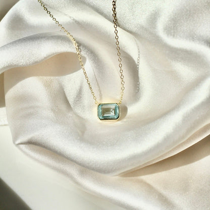 East West Mini Cushion Necklace